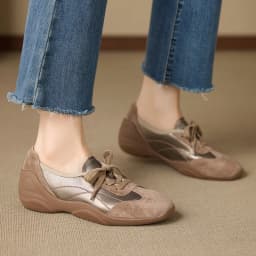 AIYUQI 2026 New Women's Loafers Shoe Anti-Slip Lace-Up Comfortable Women Shoes Spring and Autumn Breathable Formal Female Shoes
