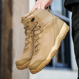 Men New Tactical Boots Outdoor Training Safety Work Anti-Slip Male Waterproof Breathable Army Boots Rapid Response Hunting Boot
