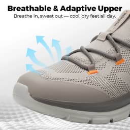 Fittington Wide Toe Walking Shoes Breathable Casual Running Shoes for Men Trainer Jogging Footwear Arch Support Foot Pain Relief