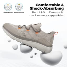 Fittington Wide Toe Walking Shoes Breathable Casual Running Shoes for Men Trainer Jogging Footwear Arch Support Foot Pain Relief