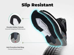 Fittington Extra Wide Walking Shoes For Men Breathable Large Size Non-slip Sport Sneakers For Flat Feet Heel Pain Relief