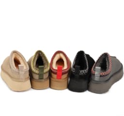 Classic Thick soled Snow Boots for Women in Winter 2026, Short Style Cashmere Warm Thick soled Heerless Shoes, Wool Half Slippers, Women's Cotton Shoes