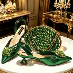New Italian Pumps & Bag Set 2026 INS Style Pointed Elegant Champagne Color Rhinestone High Heels For Wedding Party Evening Women