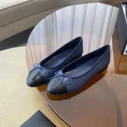 High Color scheme Ballet Flats Women Spring Autumn Denim Blazer Leather Bow Round Toe Comfortable Shoes Women ballet shoes