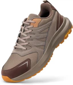 FitVille Men's Extra Wide Toe Box Orthopedic Sneakers, Lightweight Arch Support Hiking Walking Running Footwear, Comfort Shoes for Flat Feet, Swollen Feet & Bunions