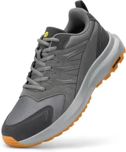 FitVille Men's Extra Wide Toe Box Orthopedic Sneakers, Lightweight Arch Support Hiking Walking Running Footwear, Comfort Shoes for Flat Feet, Swollen Feet & Bunions