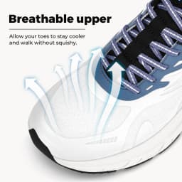 FitVille Men's Sports Shoes Wide Toe Walking Shoes for Men Breathable Cushioned Casual Sneakers for Swollen Feet Arch Support