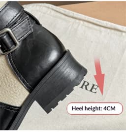 Retro PU Splicing Cowboy Mid-Calf Boots Women Folding Double Wear Wide Barrel Short Boots Thick Heel Square Head Knight Boots