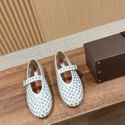 Women Hollow Out Cutout Mary Jane Flats Buckle Strap Breathable Leather Casual Slip On Walking Daily Shoes
