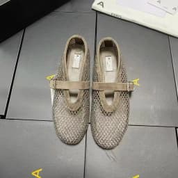 Women Hollow Out Cutout Mary Jane Flats Buckle Strap Breathable Leather Casual Slip On Walking Daily Shoes