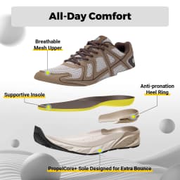 FitVille Men's Extra Wide Width Walking Athletic Sneakers, Non-Slip Gym Workout Shoes Featuring Thicker Cushioning & Bouncy Support, Comfort Footwear for Wide Feet & Sore Feet