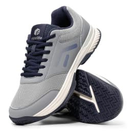 FitVille Men'S Extra Wide Pickleball & Table Tennis Shoes, Comfort Cushioned Hard Court Casual Sneakers Suitable For Baseball