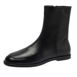 MORAZORA Size 34-43 Flat Boots Women's Genuine Leather Ankle Boots Round Toe Zipper Autumn Winter Fashion Booties Ladies Shoes