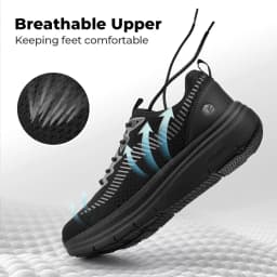 FitVille Men'S Wide Width Orthopedic Walking Sneakers Lightweight Comfort Tennis Shoes For Gym Workout, Foot Pain Relief For Plantar Fasciitis, Wide Feet & All Day Standing
