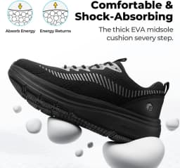 FitVille Men'S Wide Width Orthopedic Walking Sneakers Lightweight Comfort Tennis Shoes For Gym Workout, Foot Pain Relief For Plantar Fasciitis, Wide Feet & All Day Standing