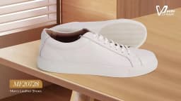 Walking Skateboarding Style Genuine Cow Leather Men's Loafer Shoes White Durable Pure Leather Casual Elegant Shoes