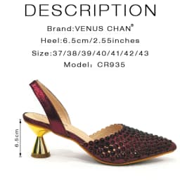 Luxury Wine Red Rhinestone Heels & Bag Set | Crystal Slingback Pumps, Womens Wedding Bridal Evening Prom Party Match Shoes Purse