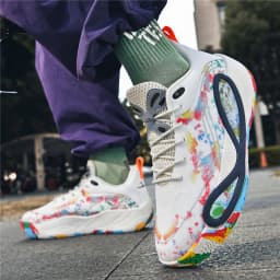 Men's Basketball Shoes Breathable Cushioning Non-Slip Wearable Runing Shoes Gym Training Athletic Basketball Sneakers for Women