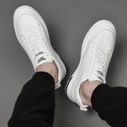 Elevator Shoes Men Heightening Shoes Genuine Leather Height Increase 6-8-10cm Lifting Man Height Increasing Mens Casual Sneakers
