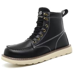 High-Quality Work Boots Safety Shoes Men Waterproof Leather Shoes Ankle Boots Steel Toe Shoes Puncture-Proof Protection Shoes