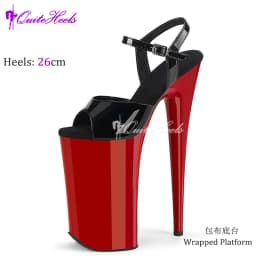 Sexy 26cm High Heels Sandals Stripper Heels Strip Pole Dance Shoes New Peep Toe Party Models Stage Show Shoes