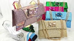 Italian Design Elegant Evening Shoes And Bag Set African Crystal Comfortable Shoes And Capacity Bag Commuter Women's Shoes