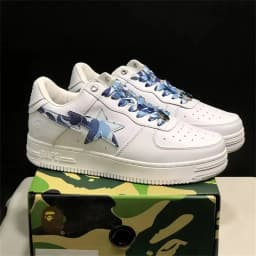 A BATHING APE Men Women Shark None-Slip Skateboarding Shoes Outdoor Causal Bapesta Sports Walking Sneakers