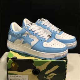 A BATHING APE Men Women Shark None-Slip Skateboarding Shoes Outdoor Causal Bapesta Sports Walking Sneakers