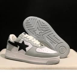 A BATHING APE Men Women Shark None-Slip Skateboarding Shoes Outdoor Causal Bapesta Sports Walking Sneakers