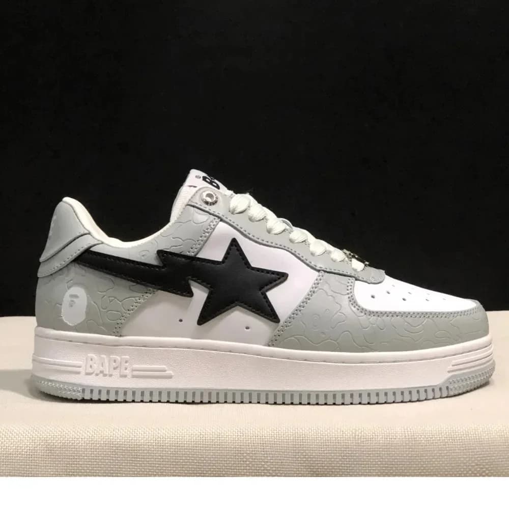 A BATHING APE Men Women Shark None-Slip Skateboarding Shoes Outdoor Causal Bapesta Sports Walking Sneakers