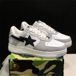 A BATHING APE Men Women Shark None-Slip Skateboarding Shoes Outdoor Causal Bapesta Sports Walking Sneakers