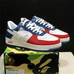 A BATHING APE Men Women Shark None-Slip Skateboarding Shoes Outdoor Causal Bapesta Sports Walking Sneakers