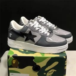 A BATHING APE Men Women Shark None-Slip Skateboarding Shoes Outdoor Causal Bapesta Sports Walking Sneakers