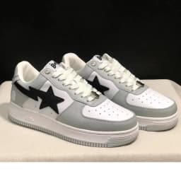 A BATHING APE Men Women Shark None-Slip Skateboarding Shoes Outdoor Causal Bapesta Sports Walking Sneakers