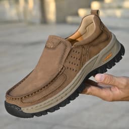 Brand Men Shoes High Quality Genuine Leather Men's Casual Shoes Slip On Comfort Business Man Flats Shoes Outdoor Men Work Shoes
