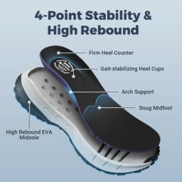 FitVille Wide Width Men'S Sneakers Non-Slip Comfortable Trekking Hiking Walking Shoes For Outdoor Shoe With Arch Support