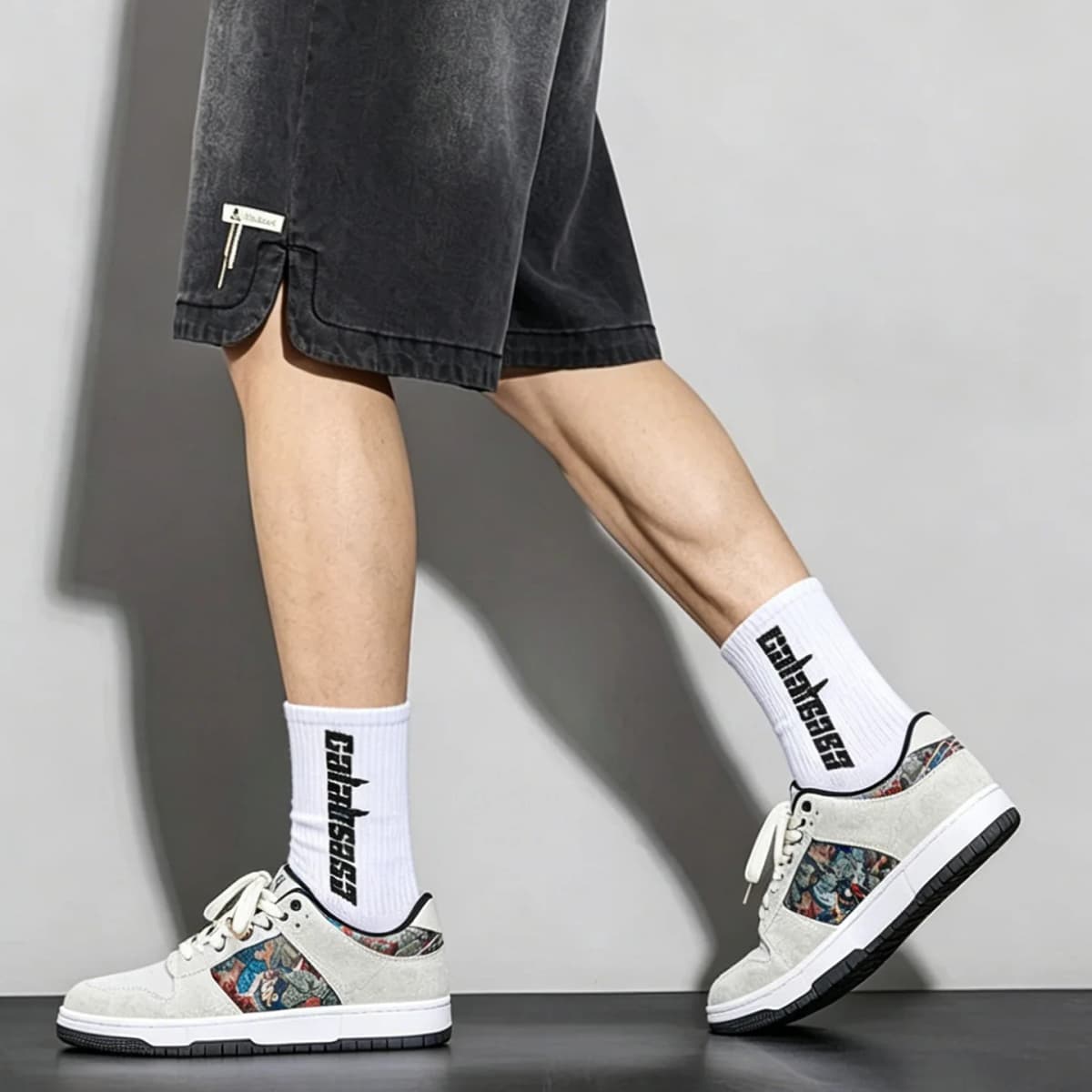 Unisex Canvas Embroidery Sneakers Round Toe Lace-Up Chinese Style Casual Sport Shoes for Couples Streetwear Trendy Luxury Shoes
