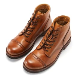 Precision Stitch Boots Men Vegetable Tanned Leather Horseriding Shoes Combat Ourdoor Driving Boots