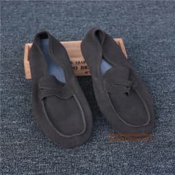 Brown Suede Slip On Men's Loafers Genuine Leather British Style Soft Leather Soft Sole Casual Suede Shoes Trendy Men's Shoes