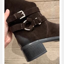 Eilyken Winter Street Style Retro Pleated Knee High Boots Women Designer Round Toe Belt Buckle Square Heels Shoes Botas Mujer