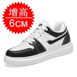 Men Invisible Heightening Shoes 10cm Height Increase 8mm Thick Sole Casual Sports Leisure Style Platform 6cm Height White Shoes