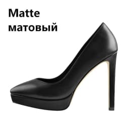 Onlymaker Women Platform Stiletto High Heels Pumps Pointed Toe Slip On Work Party Dress Plus Size Shoes