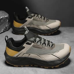 Men Sneakers Trail Running Shoes Breathable Mesh Chunky Sole Lace Up Outdoor Athletic Footwear Casual Walking Shoes