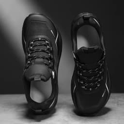 Men Sneakers Trail Running Shoes Breathable Mesh Chunky Sole Lace Up Outdoor Athletic Footwear Casual Walking Shoes