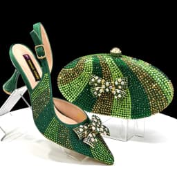 Venus Chan Italian Design Women's Shoes & Rhinestone Butterfly Bag – Perfect for Weddings & Bridal Accessories