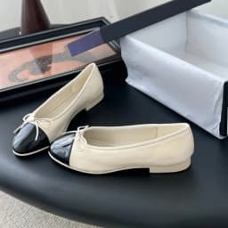 2026 Design Denim Blazer Spring Autumn Ballet Flats Leather Round Toe Bow Comfortable True to Size Women Shoes ballet shoes