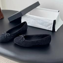 2026 Design Denim Blazer Spring Autumn Ballet Flats Leather Round Toe Bow Comfortable True to Size Women Shoes ballet shoes
