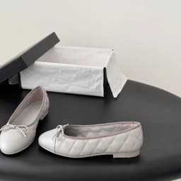 2026 Design Denim Blazer Spring Autumn Ballet Flats Leather Round Toe Bow Comfortable True to Size Women Shoes ballet shoes