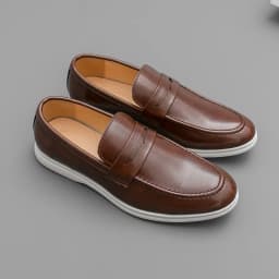Men Casual Leather Shoes White Slip On Leather Loafers Men High Quality Party Social Leather Shoes Men's Office Business Shoes