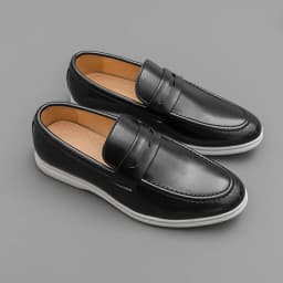 Men Casual Leather Shoes White Slip On Leather Loafers Men High Quality Party Social Leather Shoes Men's Office Business Shoes